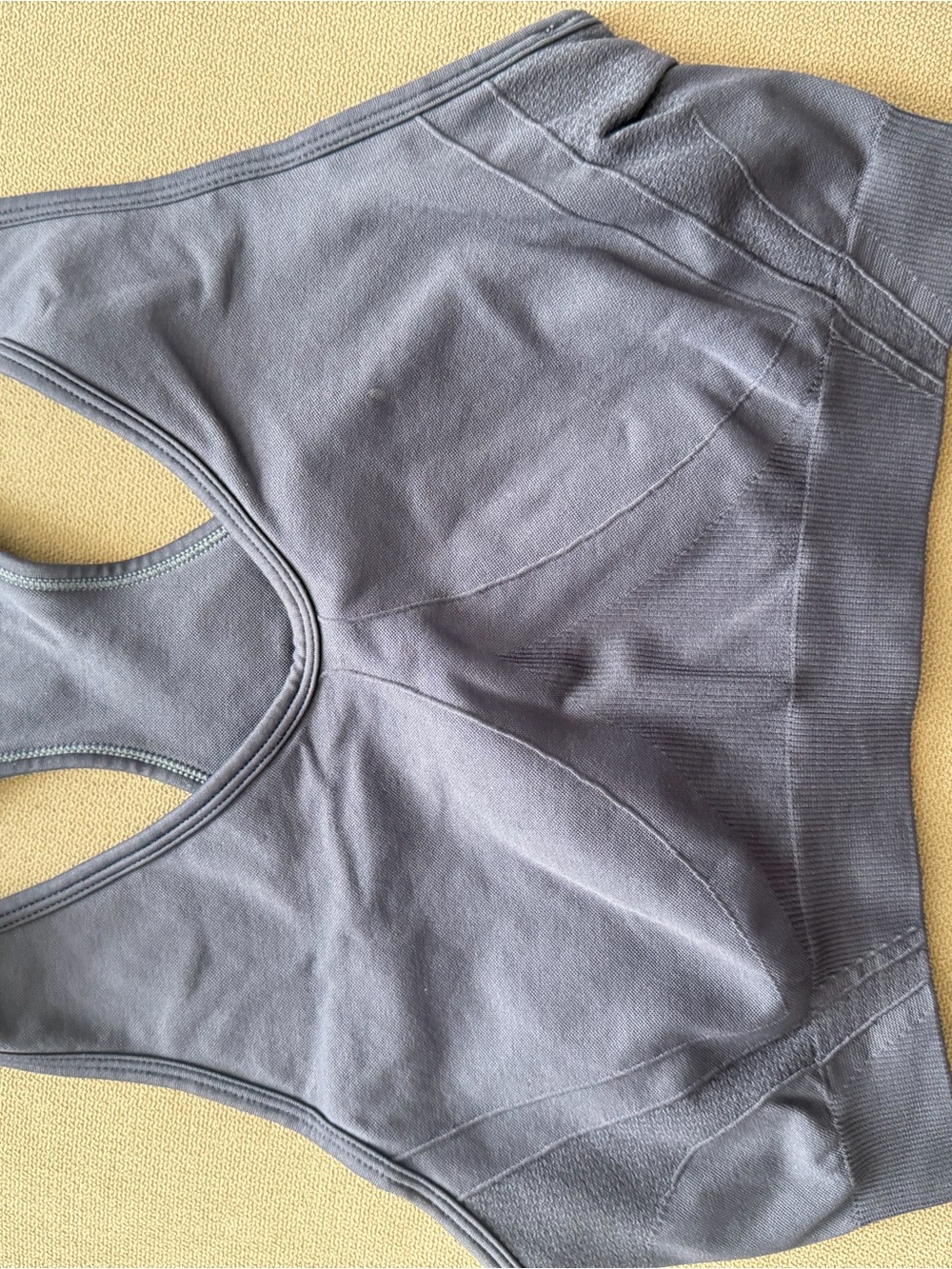 AYBL Slate Gray Seamless Racerback Sports Bra